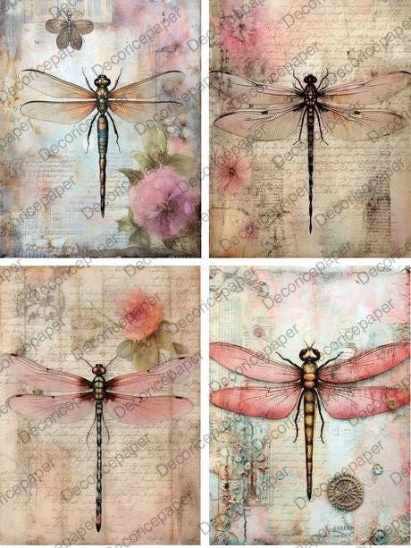 DRP114 - Papier de riz A4 pour la vente par Decoricepaper