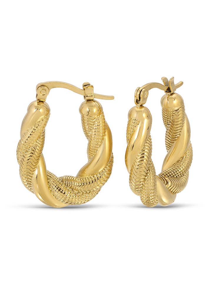 Charlotte Twist Ohrring für den Großhandel von Eye Candy Los Angeles