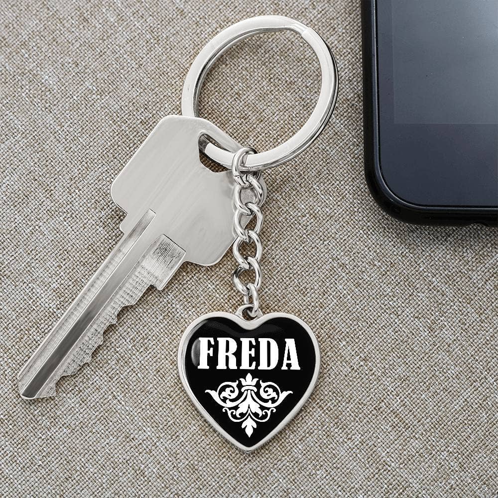 Unique Gifts Store - Wholesale Keychain - Women's - Freda v03 - Heart Pendant Luxury Keychain2