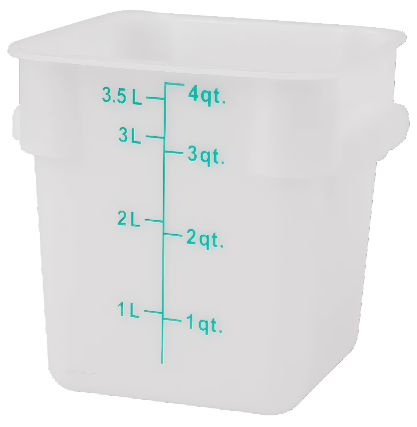 EcoQuality - Vente Boîtes de conservation - Récipient de stockage alimentaire, carré, polycarbonate blanc1