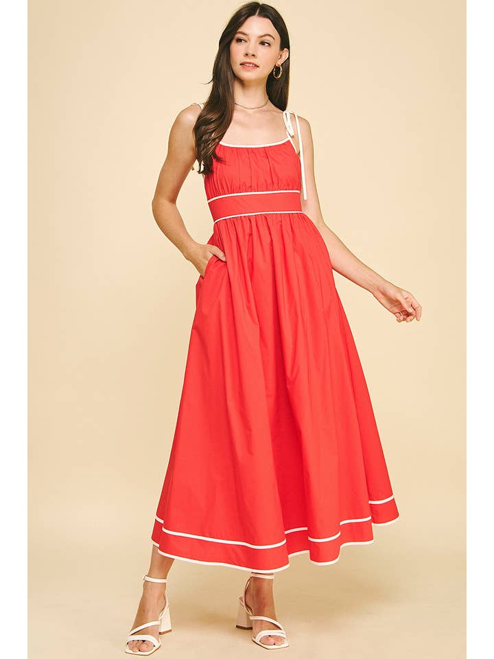 PINCH - Wholesale Dress - Women's - CONTRAST STRAP MAXI DRESS - 5828D19