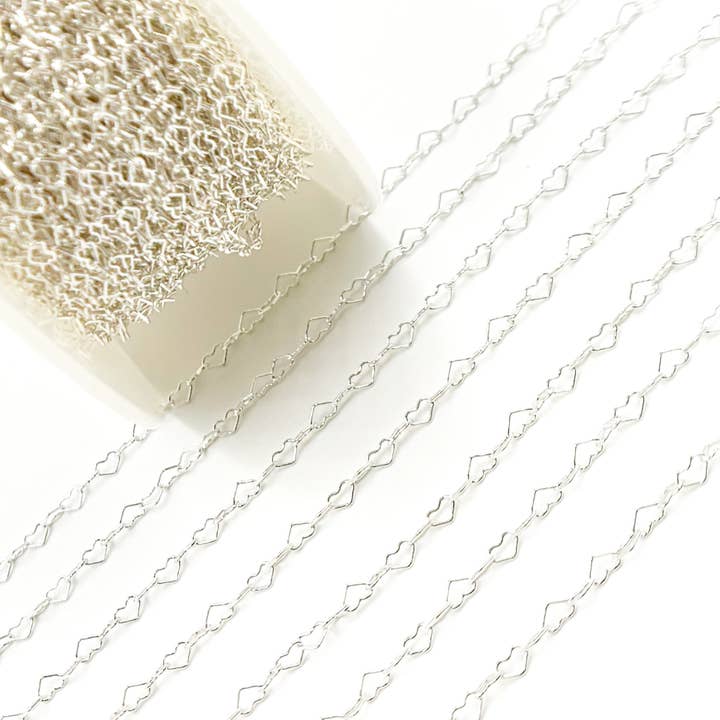 Tresor Jewelry Inc. - Wholesale Link & Chain Necklace - A35/SPSS. 925 Sterling Silver Heart Link Chain4