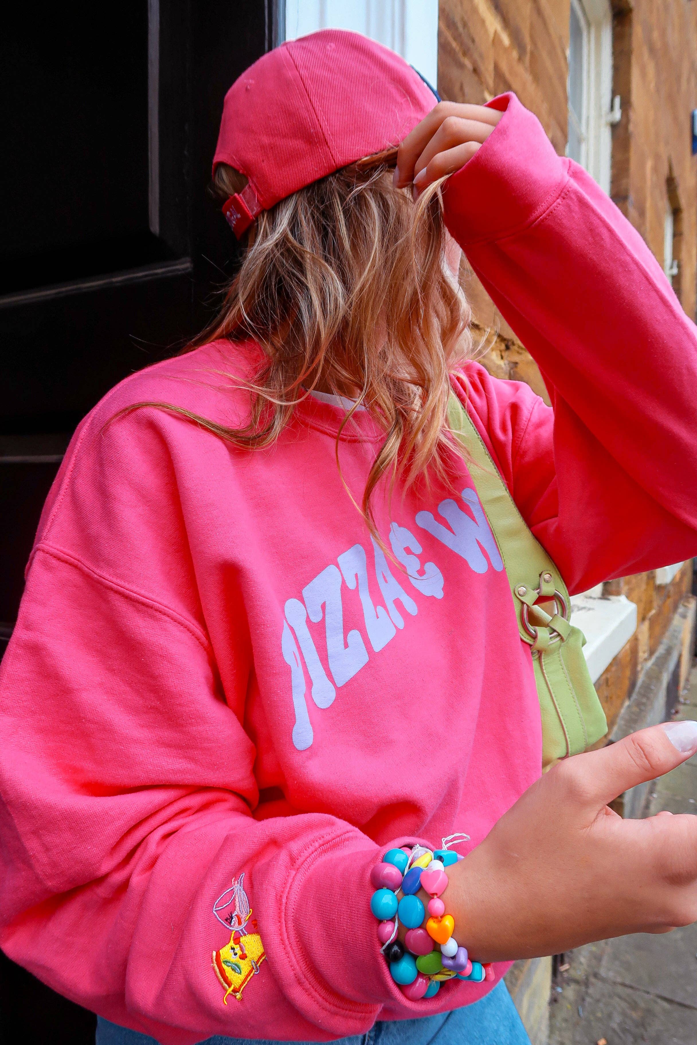 Limpet Store - Vente Sweat-shirt à imprimés – femme - Sweatshirt oversize La pizza et le vin1