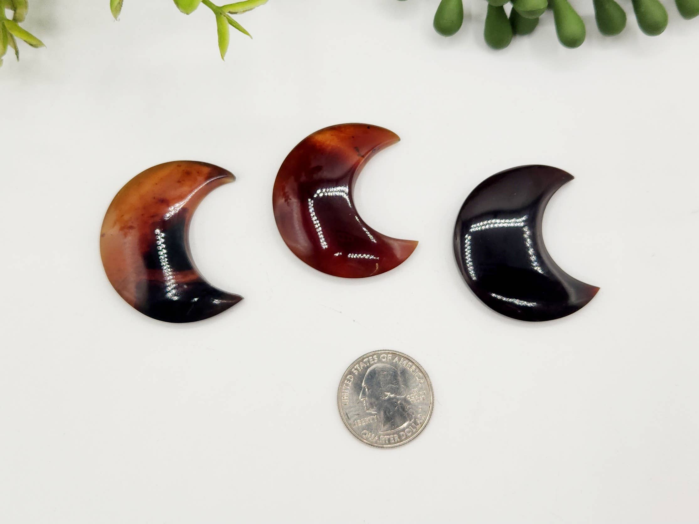 Meraki Gemstones – Engroshandel Spirituelle sten og krystaller – Amber Moon Form (Ca. 40mm) 100% Naturlig Rav1