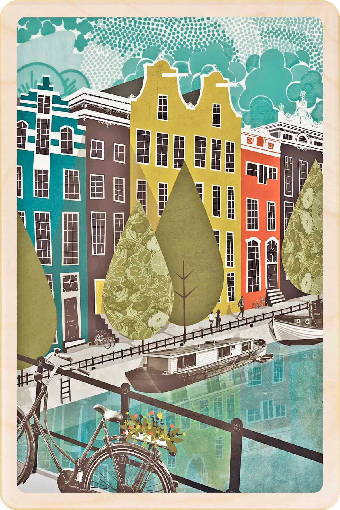 THE WOODEN POSTCARD COMPANY - Vente Cartes postales - Amsterdam, Pays-Bas - Cartes et magnets écologiques0