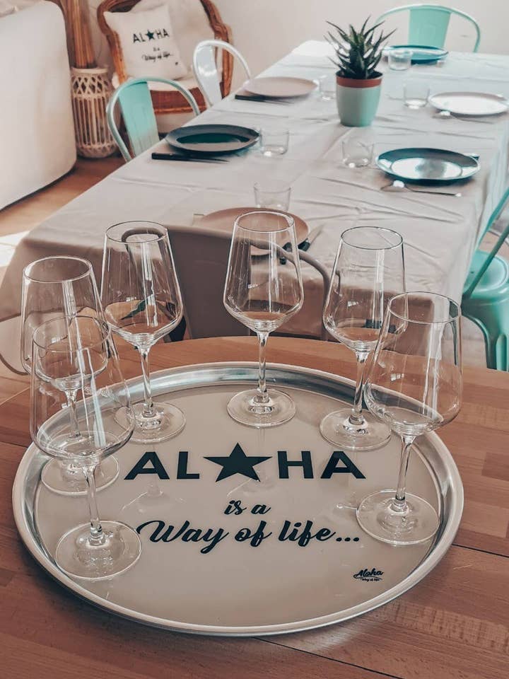 Stor Ecru Aloha Skridsikker Stjernebakke - Diam.41 cm for engroshandel hos ALOHA WAY OF LIFE