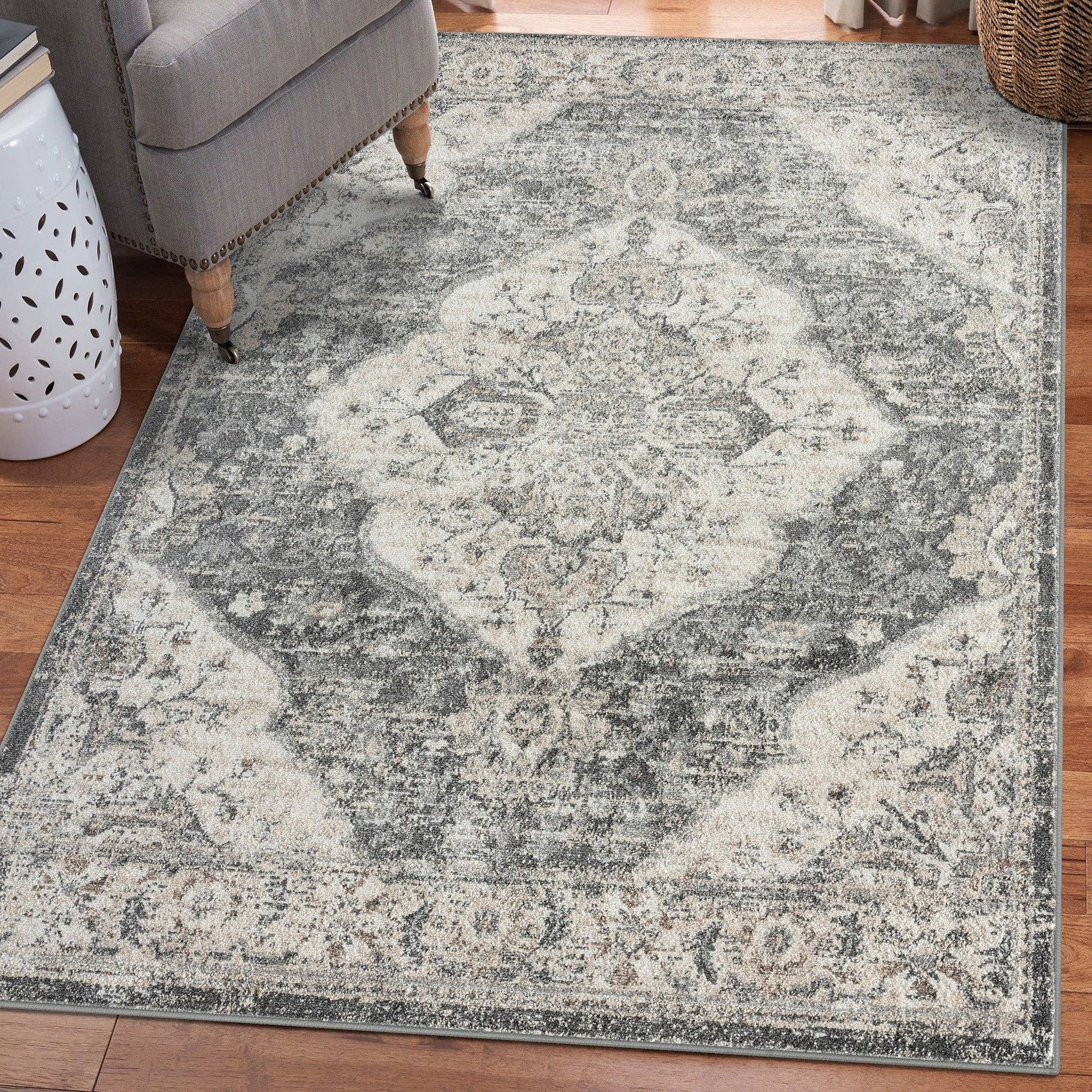 Luxe Weavers - Vente Tapis - Tapis à médaillon oriental Vintage 80618