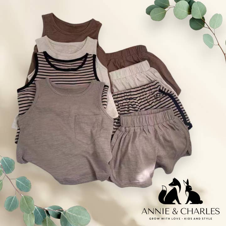 Annie & Charles® MAATA set van biologisch katoen voor wholesale door Annie & Charles