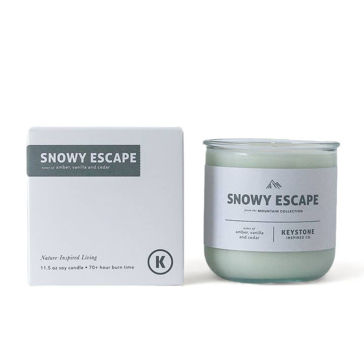 Snowy Escape | Mountain Collection | 11.5 oz glass for wholesale by Keystone Inspired Co.