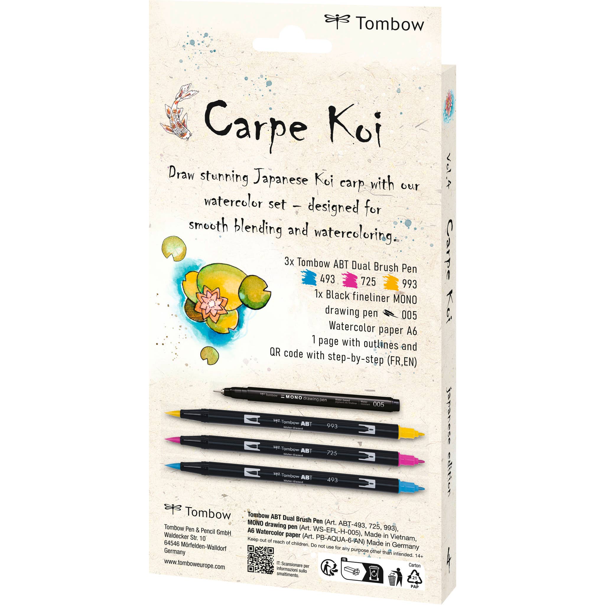 Tombow Pen & Pencil GmbH - Wholesale Paint Set - Tombow ABT Dual Brush Pens Set – Carpe Koi Japan Edition1