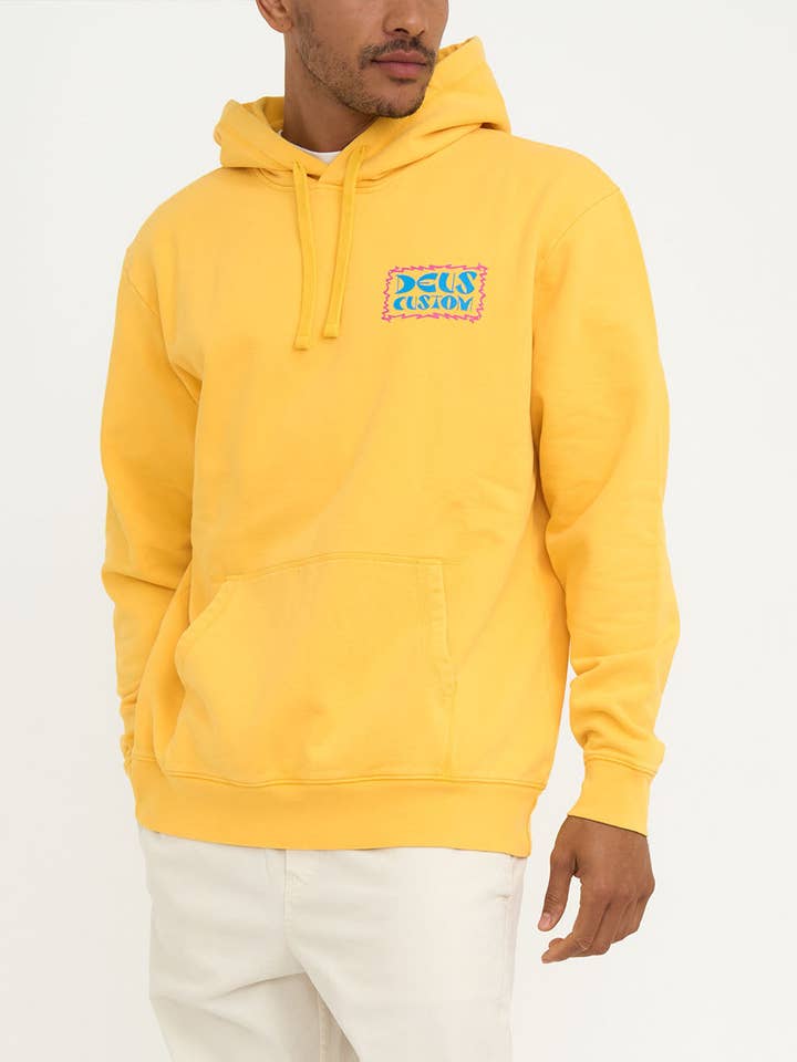 Sunblock Acid Hoodie - Lemon Chrome for wholesale by Deus Ex Machina