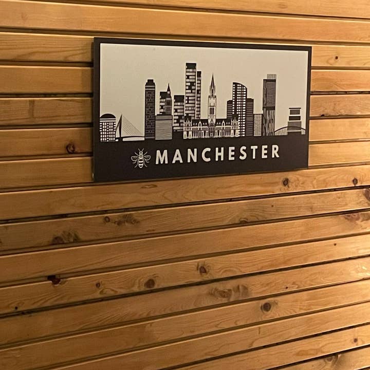 Manchester Skyline for wholesale by Wall Art Collective / Manchester Bee Collective.