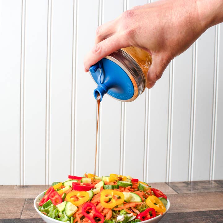 Mason Jar Lifestyle - Wholesale Oil/Vinegar Dispenser - Silicone Oil Cruet Pour Lid for Mason Jars28