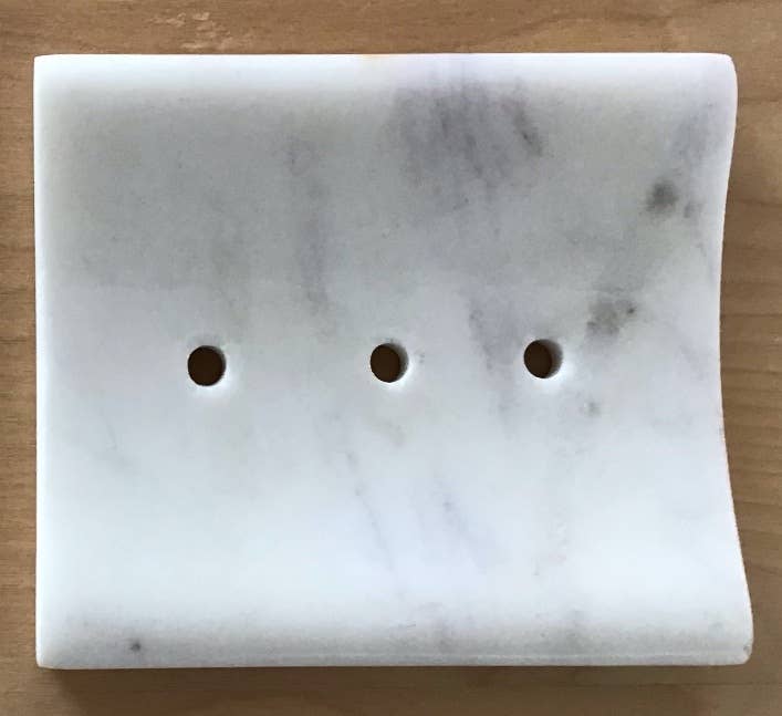 natural habitat - Wholesale Bath Soap Dish - Stone Marble Rectangle Concave 3-Hole Soap Dish1