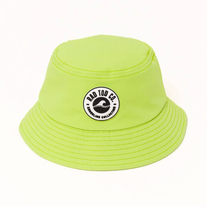 HI-VIS LIME WATERPROOF BUCKET HAT for wholesale by Rad Toddler Co.