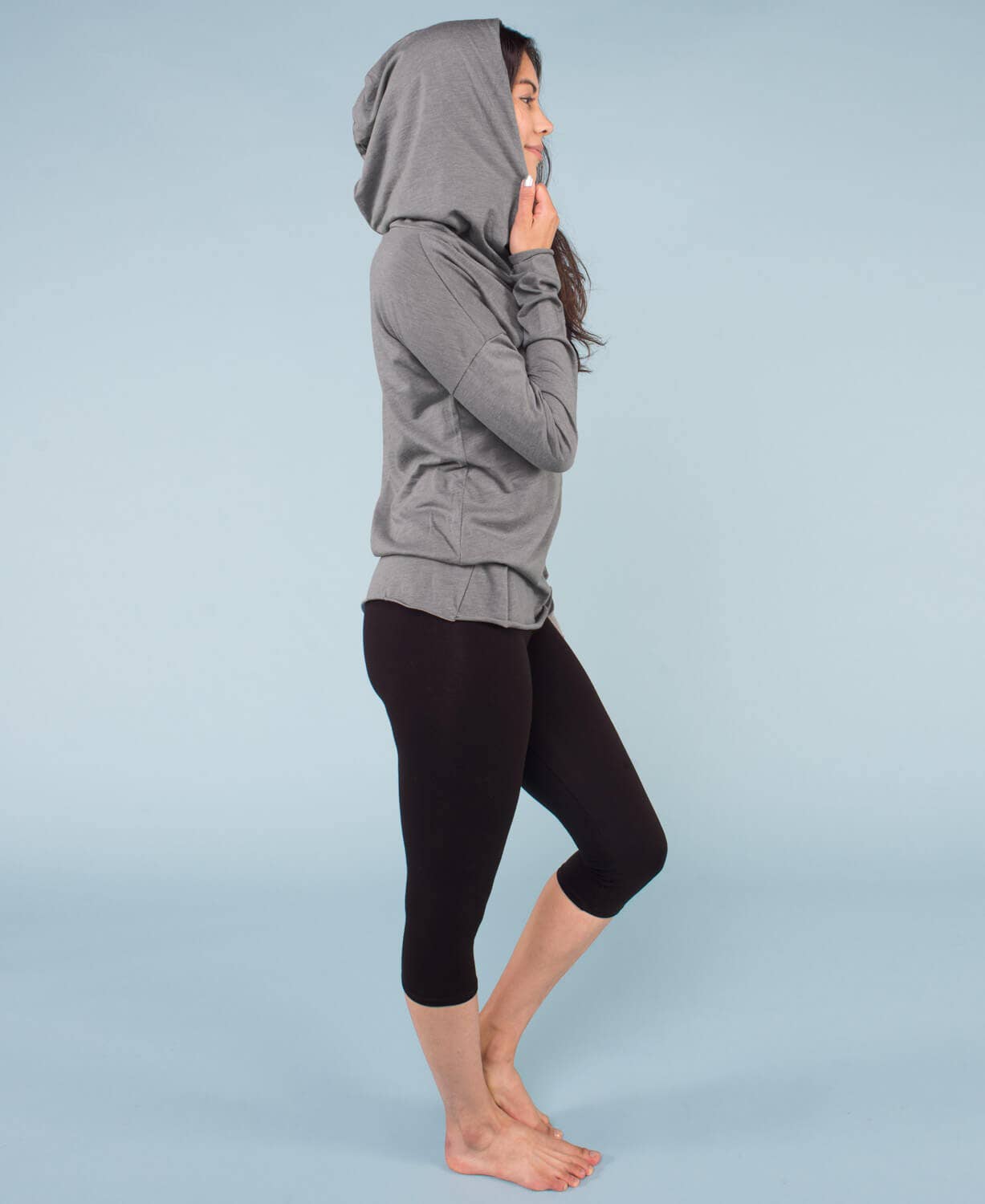 Soul Flower - Wholesale Hoodie - Women's - Namaste Lotus Cowl Yoga Hoody3