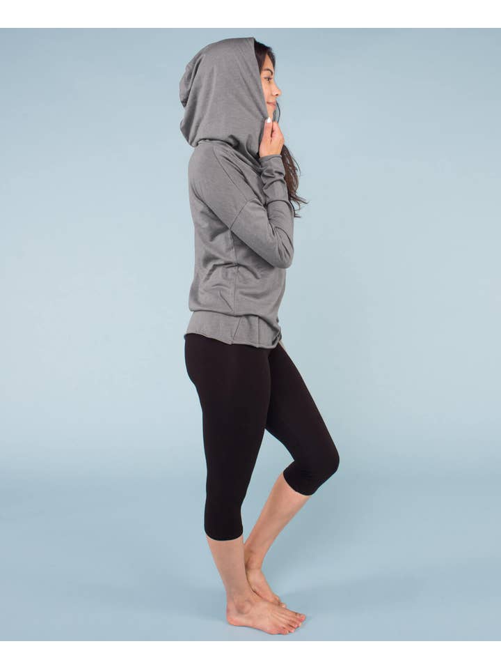 Soul Flower - Wholesale Hoodie - Women's - Namaste Lotus Cowl Yoga Hoody3