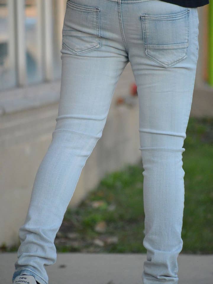 Premium Disaster - Wholesale Jeans - Men's - SUPER STRETCH DENIM - SLIM FIT - ICE BLUE (DZTR-278)