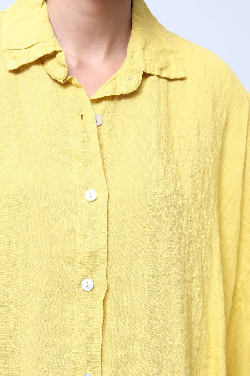 LÉA & LUC - Wholesale Button Down Shirt - Women's - 100% Linen Shirt REF. 285874