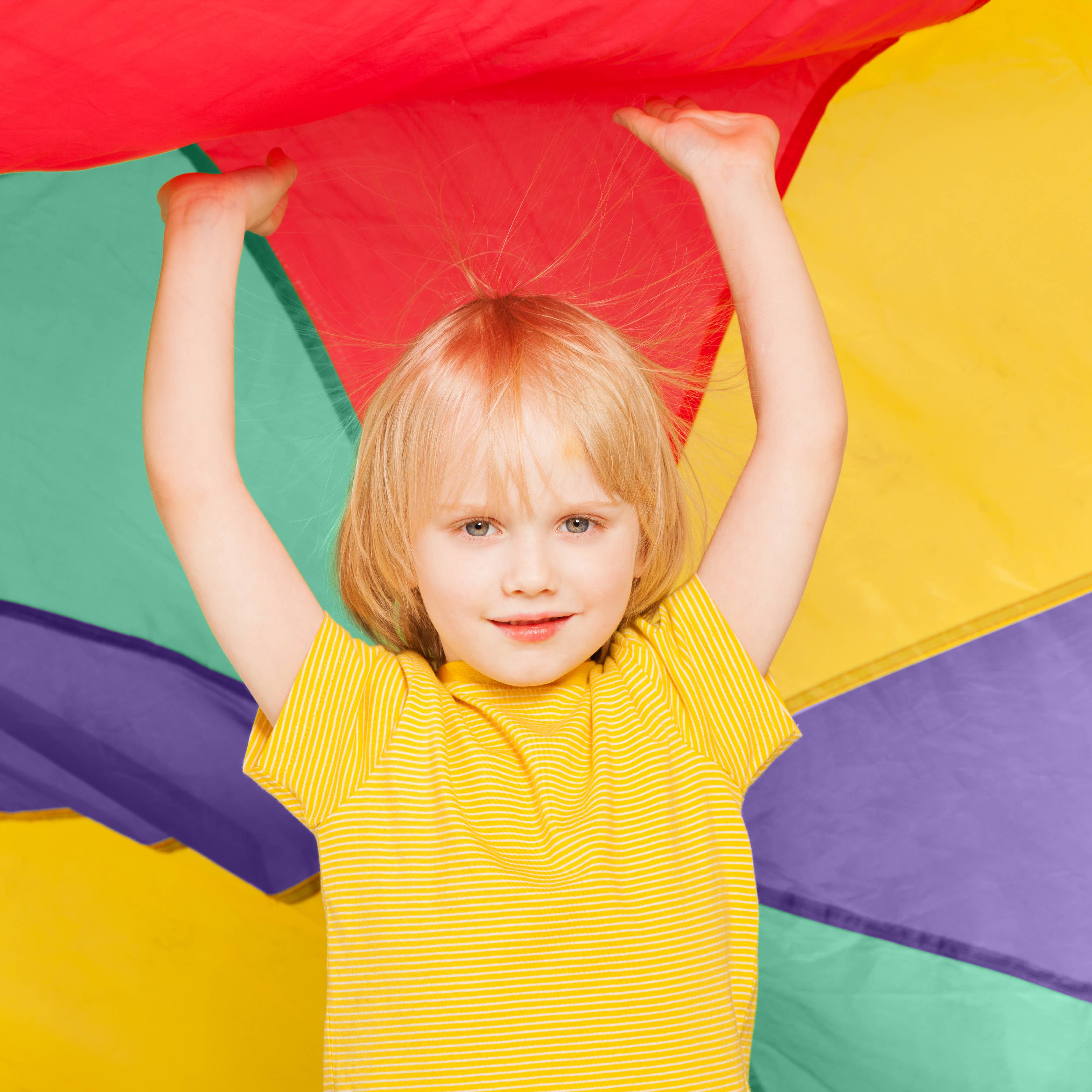 The Twiddlers - Wholesale Tent - Kids - 6ft Parachute Play Tent Kids Game with 8 Handles2