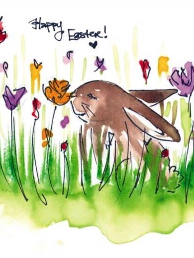 Carte de vœux Joyeuses Pâques pour la vente par keeleylove