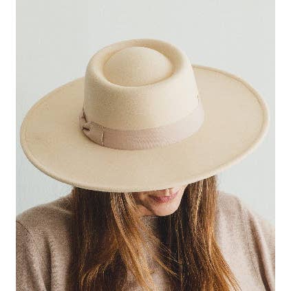 Queens INC - Vente Canotier – femme - Chapeau canotier à large bord - Ruban gros-grain assorti9