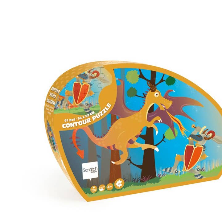 Scratch - Contour Puzzle DRAGON 61 pièces pour la vente par DAM