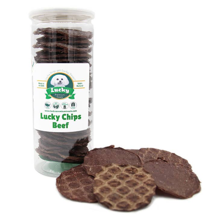 Lucky Premium Treats - Wholesale Pet Treats - Dog - LUCKY CHIPS BEEF DOG TREAT