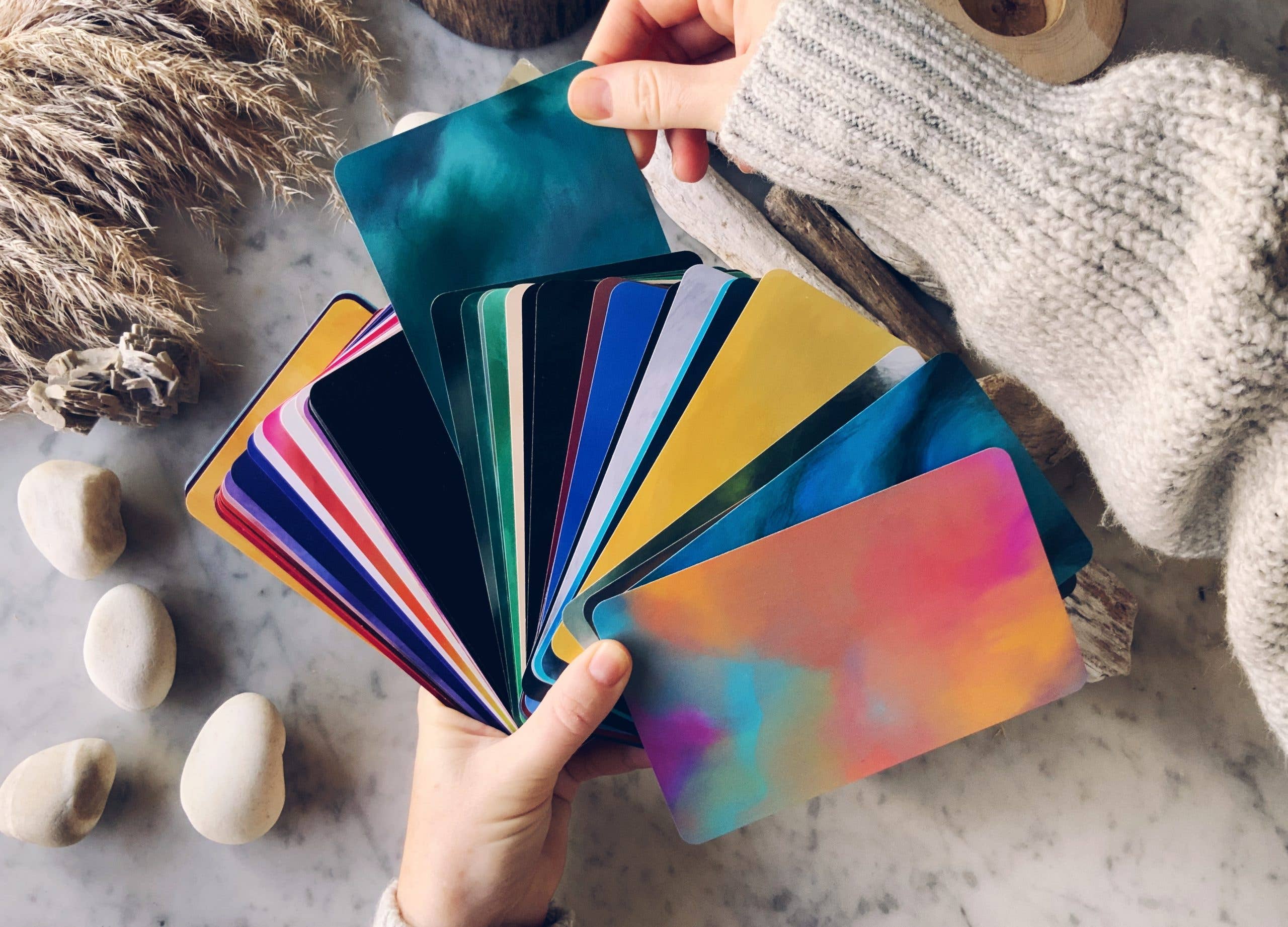 Lindsay Braman Studios - Wholesale Tarot Cards - Abstract Emotion Cards | Art Deck by Kate Creech1