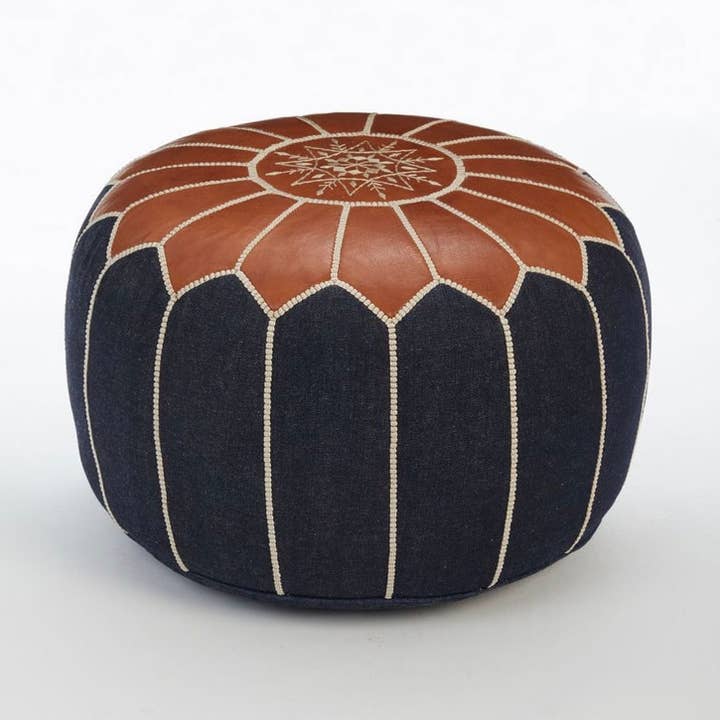 amr design handgefertigter marokkanischer osmanischer Hocker, 100% LEDER für den Großhandel von amr design