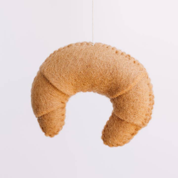 Nivas – wholesale Ornament – Handmade Croissant Felt Ornament