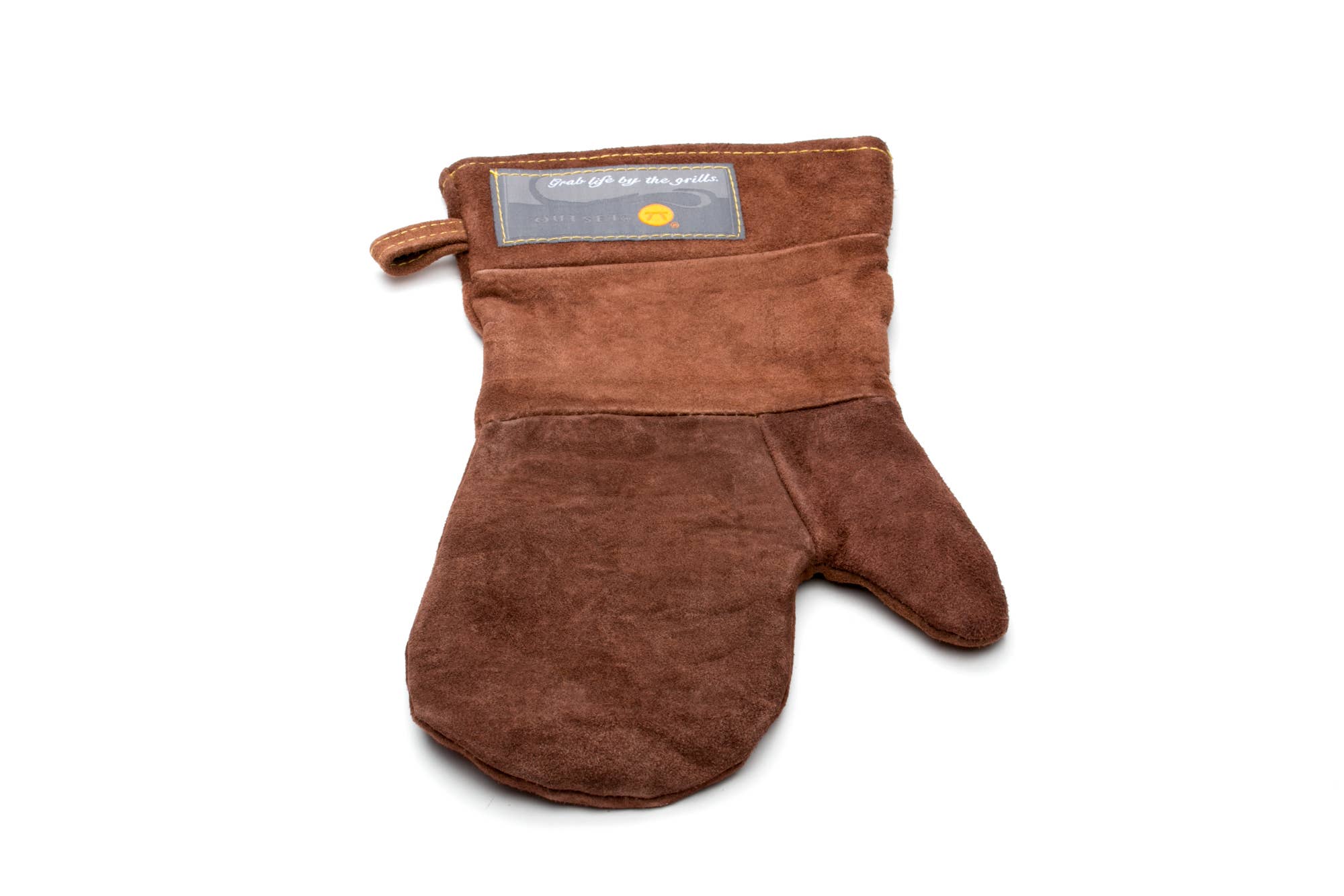 Fox Run Brands – wholesale Grilling mitt – Outset Brown Leather Grill Mitt, 8.5” x 15”5