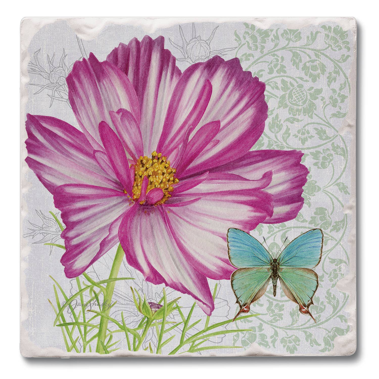 CounterArt/Highland Home/Thirstystone - Venta al por mayor Expositor - Hogar - Expositor de posavasos individual preempaquetado de Fresh Botanicals4