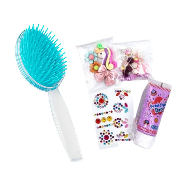 DIY Decoden Hair Brush set for wholesale by diel friends llc
