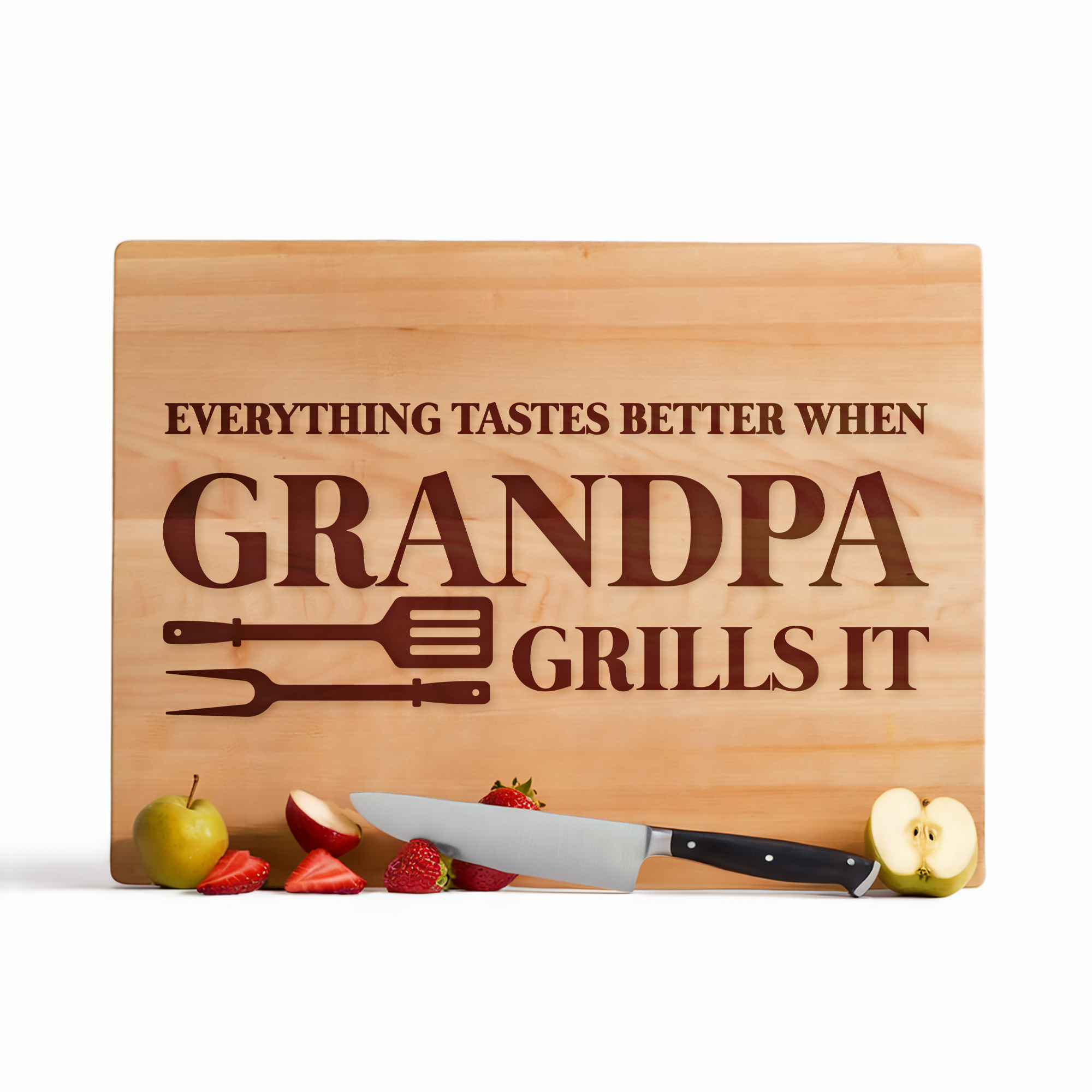 Southern Farm Signs - Wholesale Cutting Board - Grandpa Grills It Engraved Cutting Board – BBQ Gift2