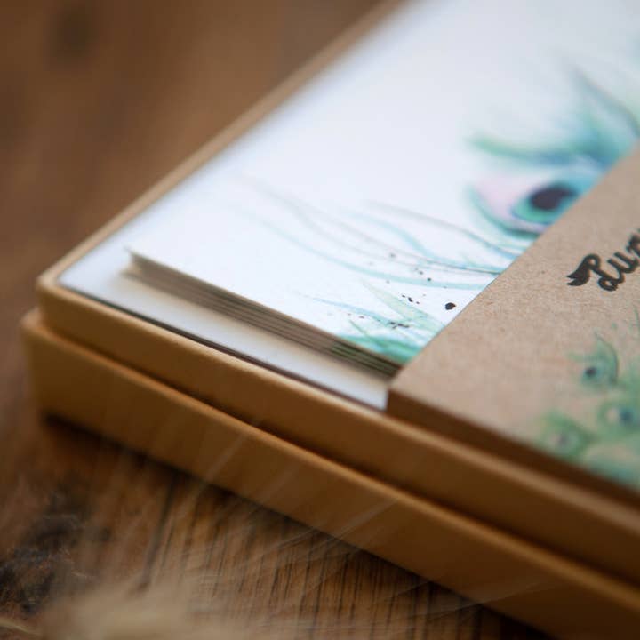 Kate Moby - Wholesale Postcard - Inky Peacock Luxury Textured Postcards4