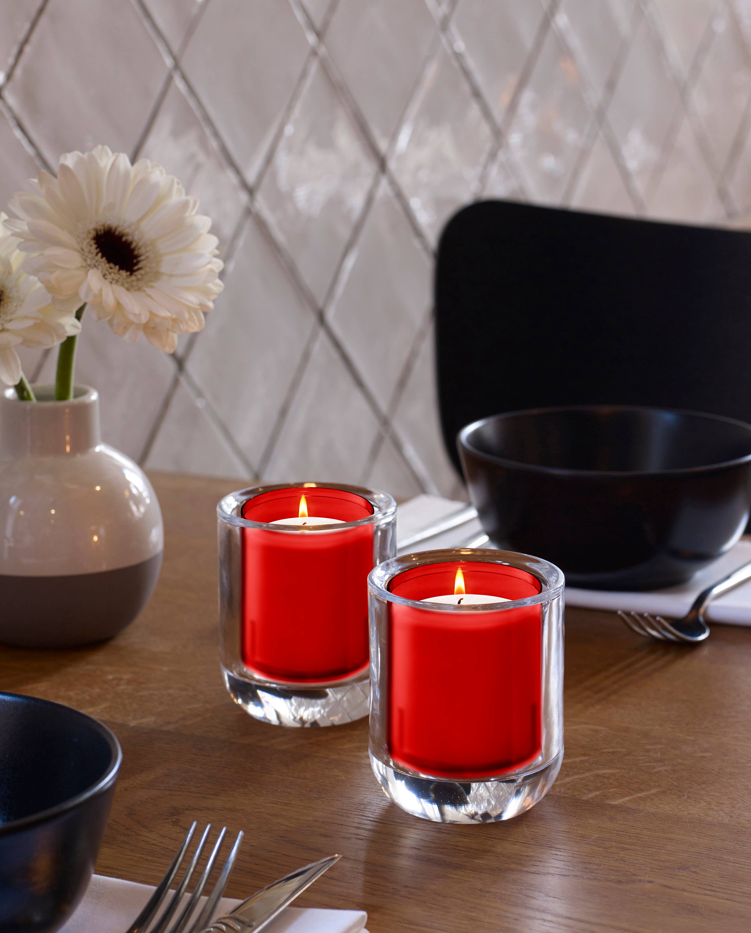 BOLSIUS – Engroshandel Votivlys – Votive lys i klare, ubrydelige plastikglas til restaurantbrug – pakke med 20 stk.43