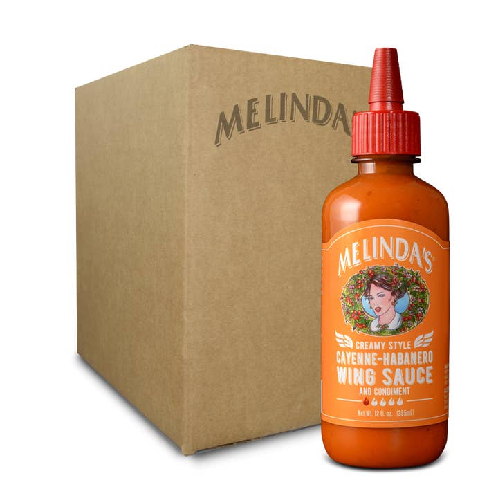 Melinda’s Foods, LLC - Wholesale Hot Sauce - Melinda’s Creamy Style Cayenne-Habanero Wing Sauce (6 pk)