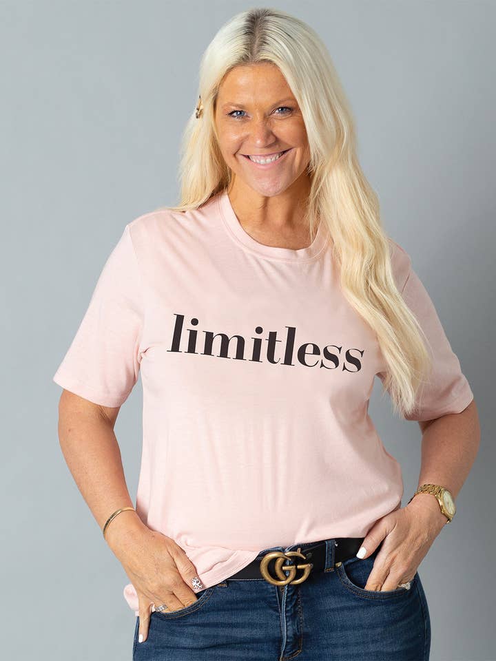 Limitless T-Shirt | Pink for wholesale by Teresa Collins Studio