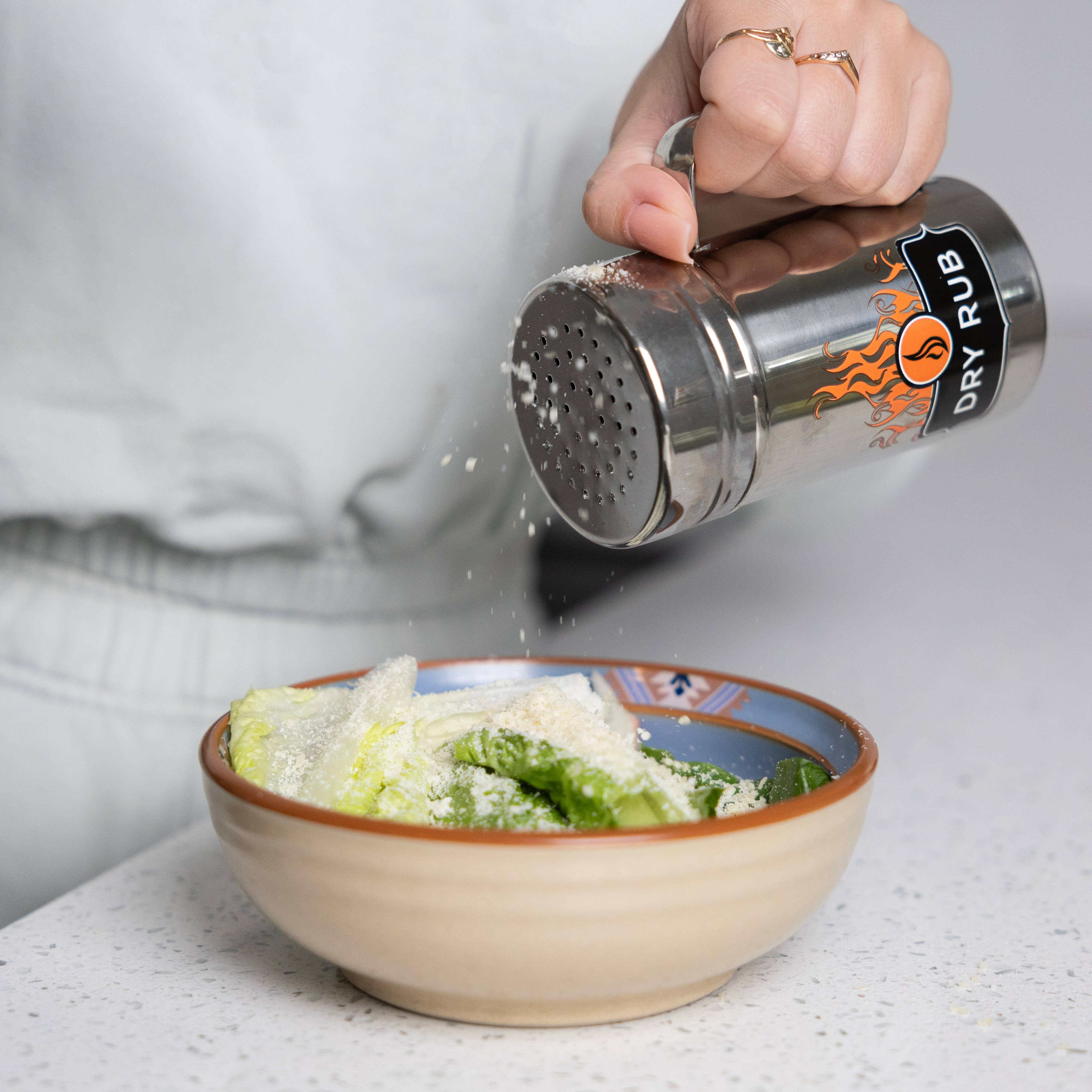 Fox Run Brands - Wholesale Dried Spice Mix - Outset Stainless Steel Dry Rub Shaker With Lid, 13oz4