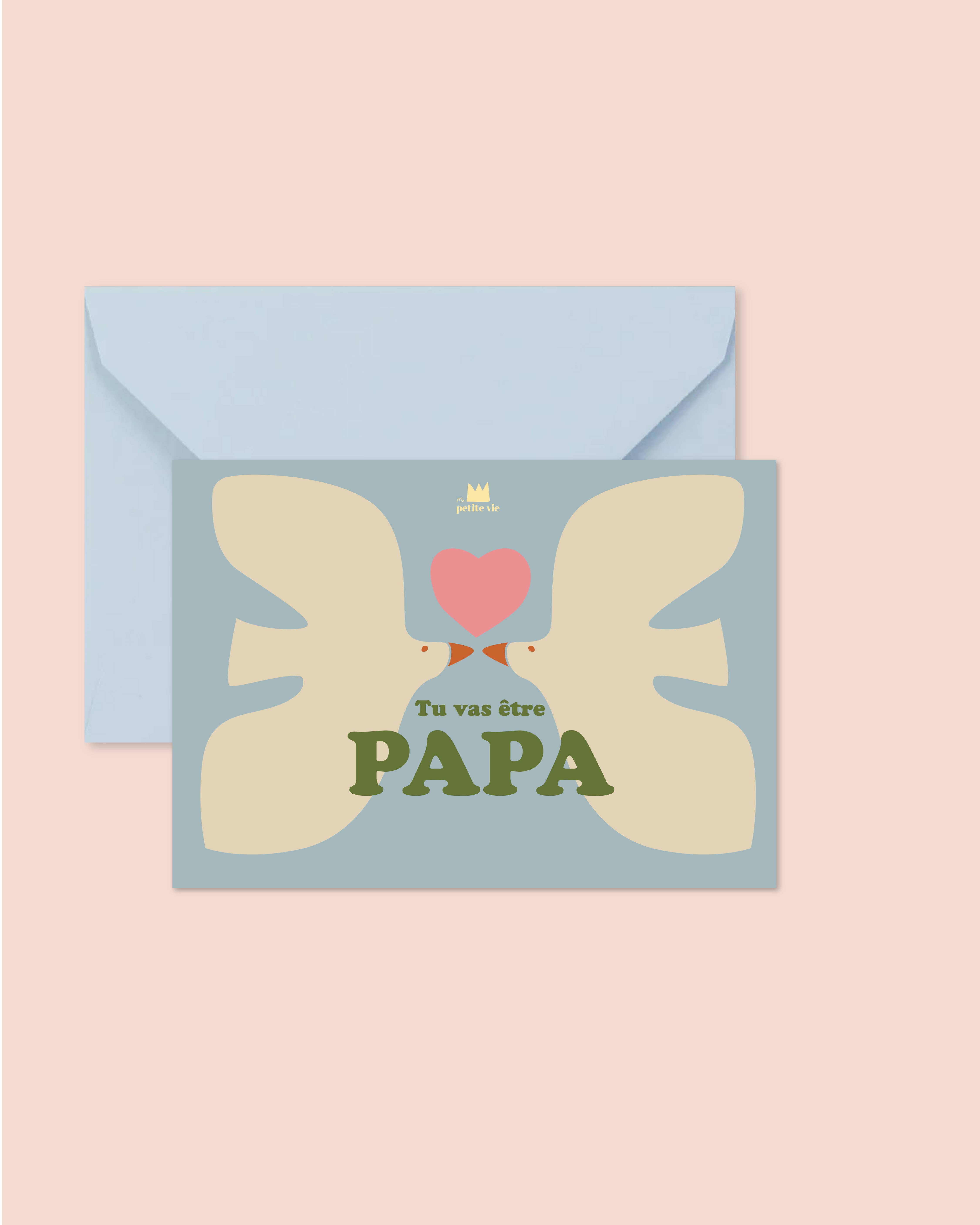Ma Petite Vie - Wholesale Baby Card - "Family" Card: You're going to be a dad (with envelope)