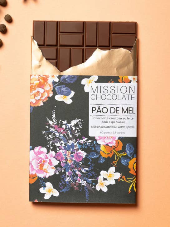 Ginger Cinnamon Milk Chocolate for wholesale by Mission Chocolate