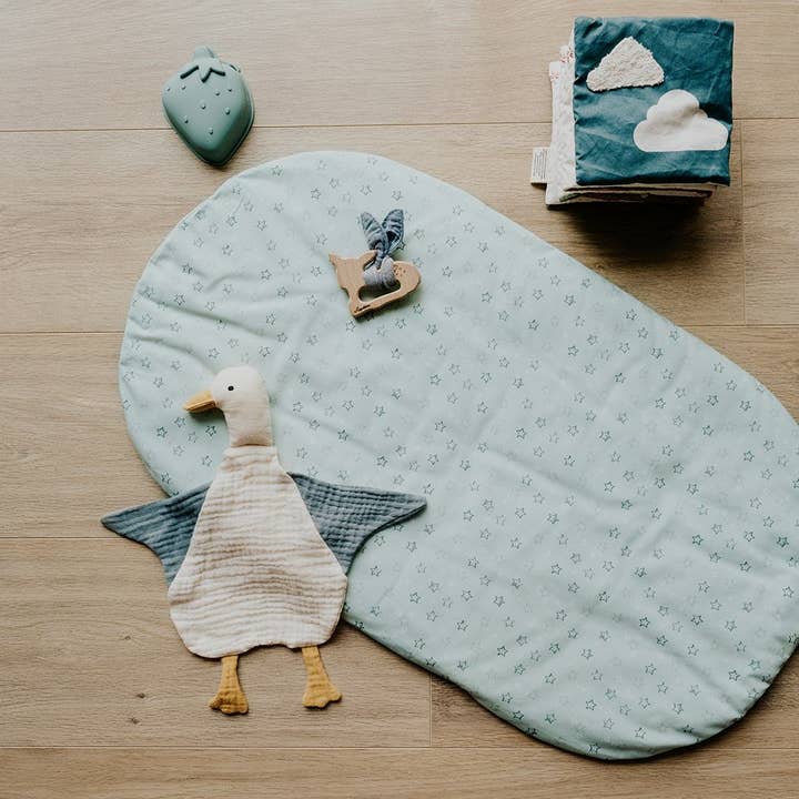 Topponcino Organic Cotton A Green Mouse for wholesale by LES PETITS SAUVAGES CO