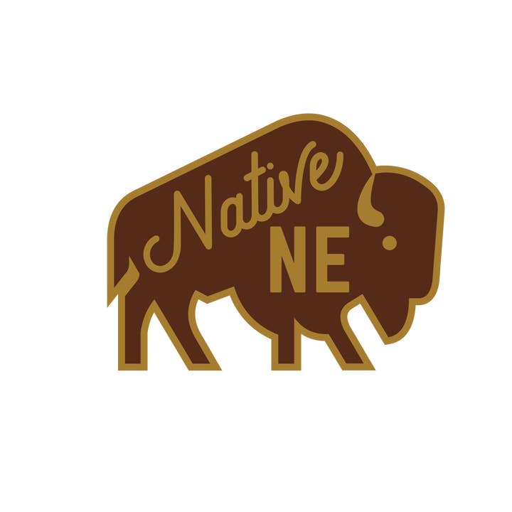 NE Native Bison Sticker for wholesale by Heartlandia