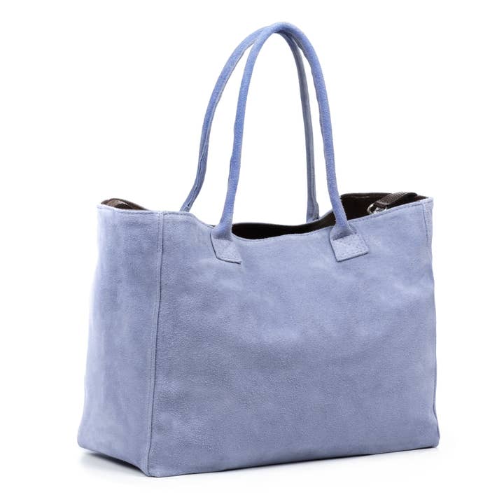 FIRENZE ARTEGIANI – Sacola - Mulher por atacado – Bolsa Shopper Feminina Annagrazia em Couro Camurça Legítimo13