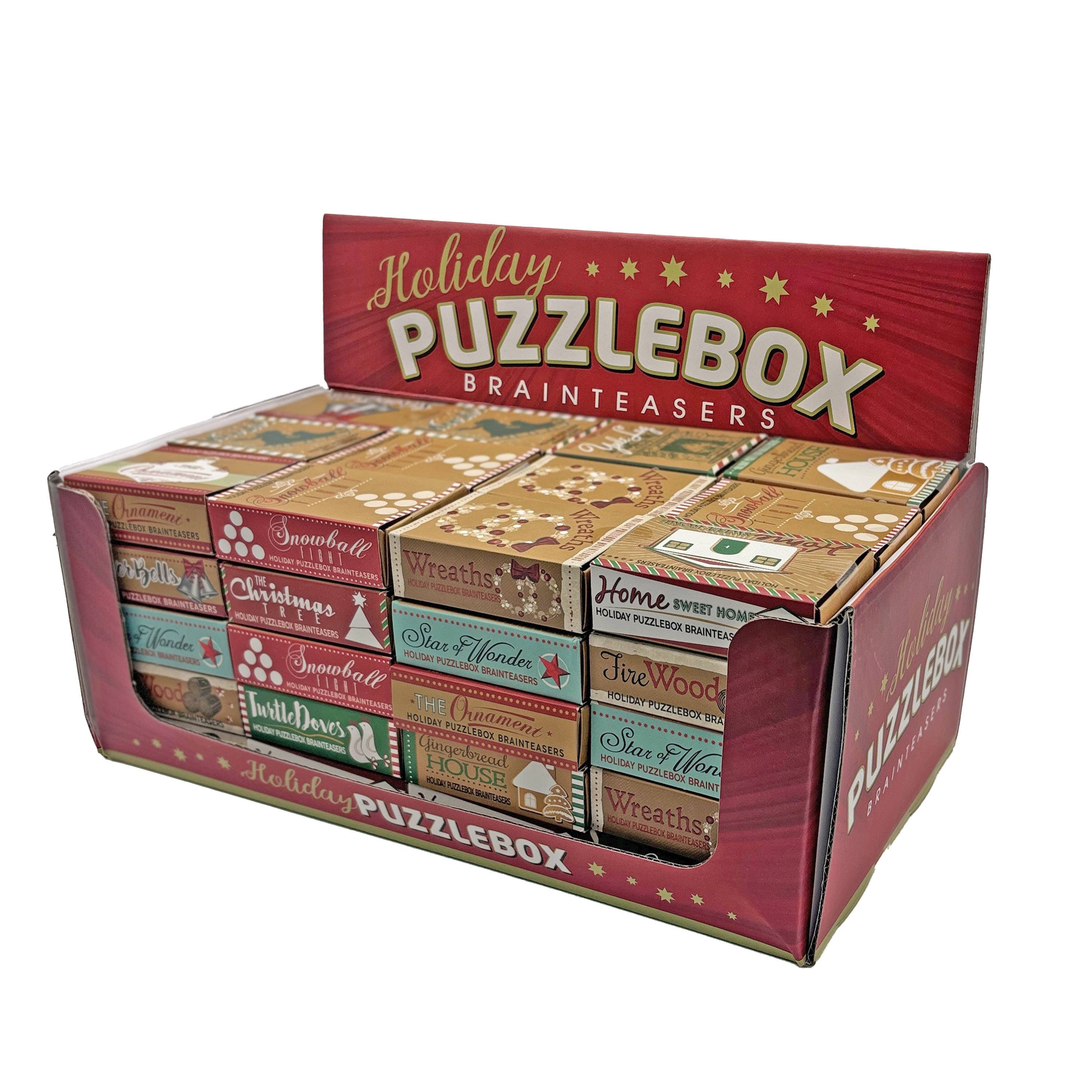 Project Genius - Wholesale Puzzel - Volwassene - Holiday Puzzlebox 60 PC Display (individuele groothandel $1,50)1