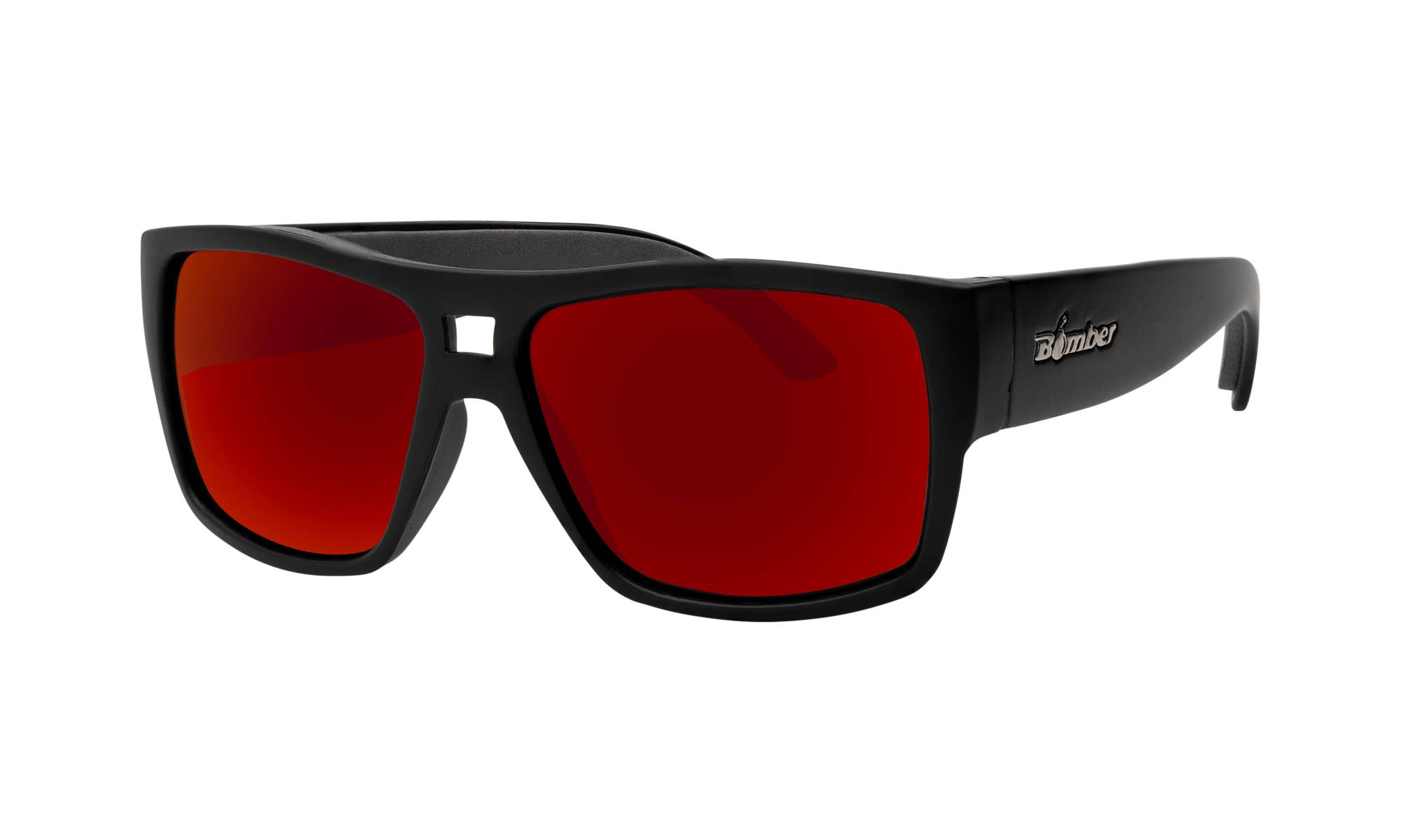 Under The Sun Originals / Bomber Eyewear - Wholesale Sunglasses - Unisex - Irie - Red Mirror Rasta Black