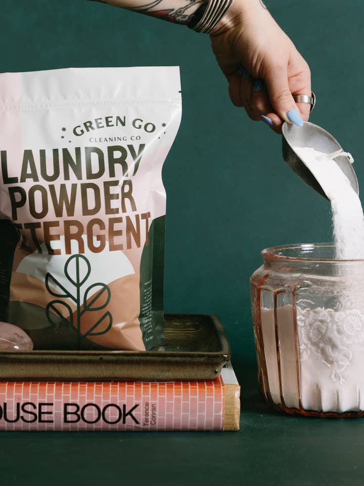 Détergent à lessive en poudre pour la vente par Green Go Cleaning Co