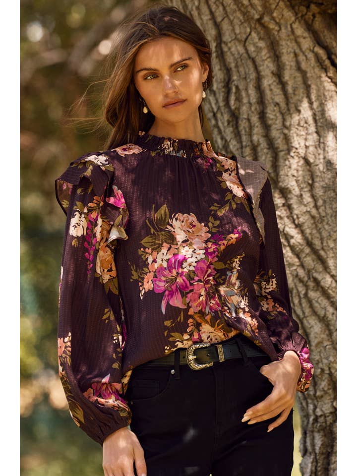 Oddi - Wholesale Blouse - Women's - Floral Printed Blouse1
