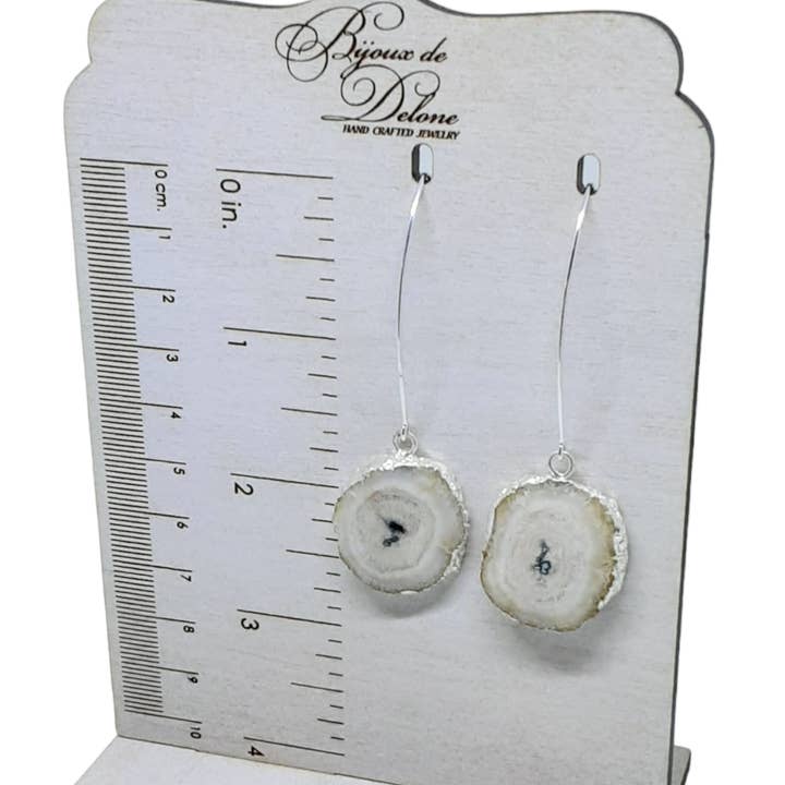 Agat Slice Øreringe for engroshandel hos Bijoux de Delone, LLC